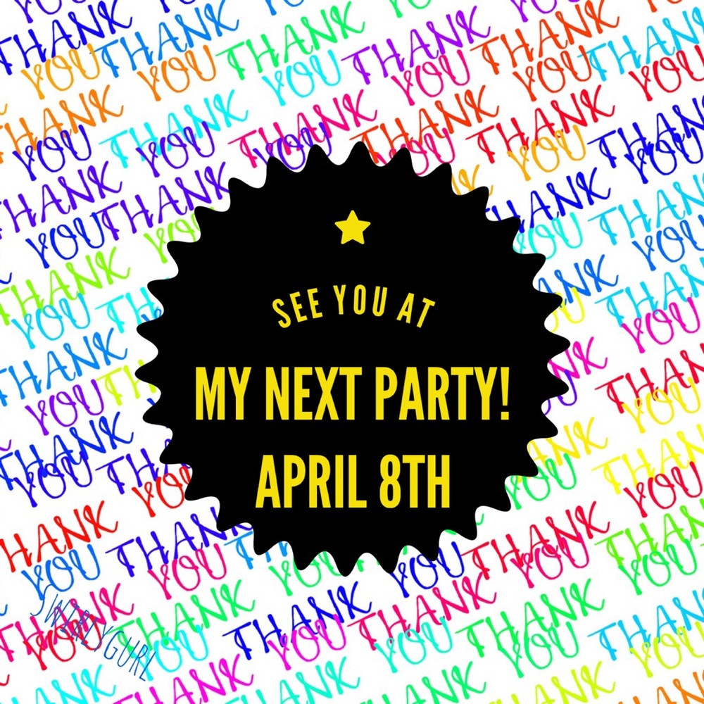 🆃🅷🅰🅽🅺 🆈🅾🆄 for a Great Party!!! See you on 4/8 for a Category Party!